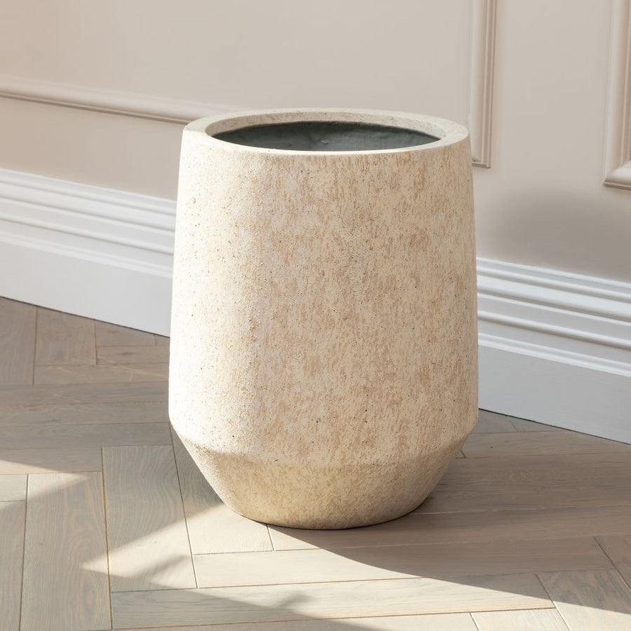 Harrith Beige Stone Planter